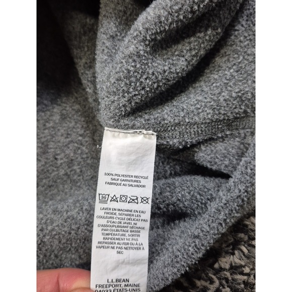LL Bean Jacket Men's L Mountain Classic Fleece Full Zip Pockets‎ Outdoor 504674 - Picture 7 of 9